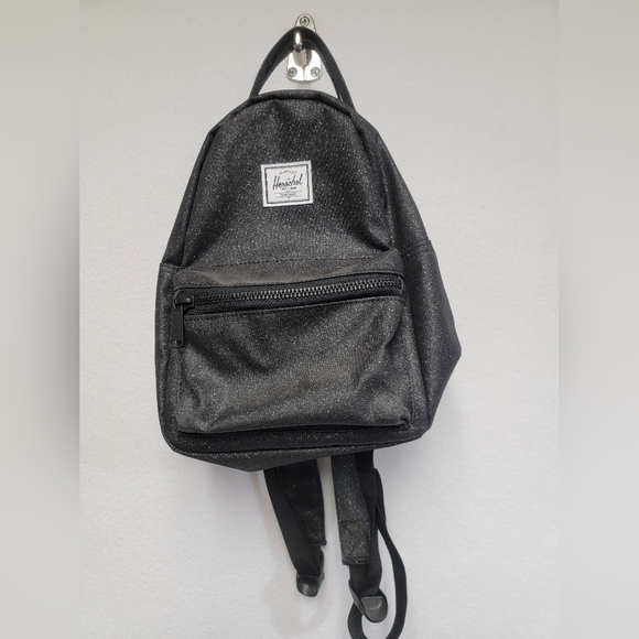 Herschel Supply Company Classic Mini Black Glitter Backpack - Picture 2 of 10